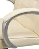BELIANI Massagesessel Beige Kunstleder Verschromtes Metall Produktbild-Vorschau 9