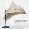 PURPLE LEAF Ampelschirm Twist 300 x 300 cm Sonnenschirm mit Produktbild-Vorschau 8