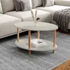 Tavolino 'Højreby' gambe ovali in legno di faggio 70 x 44 x Anteprima dell’immagine prodotto 1