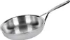 A stainless steel frying pan on a white background. Anteprima dell’immagine prodotto