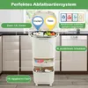 COSTWAY Odpadkový kôš kuchynský, systém triedenia odpadu 3 Náhľad obrázku produktu 5
