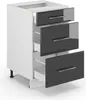 Meuble cuisine Vicco Fame-Line Anthracite Haute brillance Voir les images du produit 4
