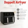 alpina Double Airfryer XXL - Air Fryer 2 Kammern von 4L - Produktbild-Vorschau 2