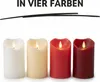 4x LED Echtwachs Kerzen Set mit Timer schwarzer Docht Produktbild-Vorschau 4