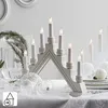 Świecznik adwentowy drewniany biały KARIN Podgląd zdjęcia produktu 14