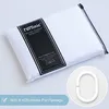 Schmaler Duschvorhang Polyester Weiß Wasserabweisend Produktbild-Vorschau 6