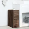 vidaXL Badschrank Schmal mit Rollen Eichen-Optik Produktbild-Vorschau 3