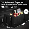 Kofferraumtasche Faltbox – 71L Auto Organizer mit 3 Kammern Produktbild-Vorschau 3