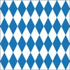 20 Servietten 33×33cm Bayern Raute blau weiß Produktbild-Vorschau 1