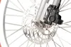 Close-up of a bicycle's front wheel brake system. Anteprima dell’immagine prodotto