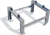 A metal stand for an air conditioning unit or heat pump, shown from a diagonal angle against a white background. Produktbild-Vorschau