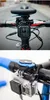 Two close-up shots of a bicycle handlebar with a camera mount and action camera attached. Produktbild-Vorschau