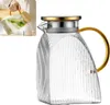 1,8L Glaswasserkrug mit Deckel – Borosilikatglas Karaffe Produktbild-Vorschau 8