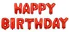 Guirlande de ballons de baudruche Happy Birthday, rouge, Voir les images du produit 2