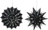 Decoris Dekoanhänger schwarz Stern Papier sortiert 40cm (1 Produktbild-Vorschau 4