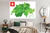 MuchoWow® Poster Grüne Karte der Schweiz 180x120 cm - Produktbild-Vorschau 4