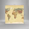 Bilder auf glas - Karte Welt Land - 70x70cm - Glasbilder - Produktbild-Vorschau 3