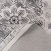 Vintage Boho moderner Wohnzimmerteppich Kurzflor waschbar Produktbild-Vorschau 4