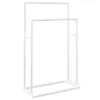 vidaXL Porte-serviettes blanc 48x24x78,5 cm fer Voir les images du produit 1
