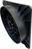 A black plastic corner piece with a circular grate is shown against a white background. Náhľad obrázku produktu