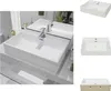 A collage of bathroom sinks, with one sink and faucet shown in a bathroom setting and other sinks shown in isolation. Produktbild-Vorschau