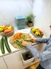 Küchenabfalleimer 5 Liter weiß, recycelt, für Mülltrennung, Produktbild-Vorschau 4