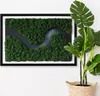 Moosbild mit Echtem Isländisch Moos - 40x60 cm - Schwarzer Produktbild-Vorschau 1