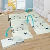 Tapis de jeu Tapis d'éveil Tapis pour bébé Pliable Lavable Voir les images du produit 19