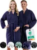 heimtexland ® Bademantel Waffelpique Reisebademantel Produktbild-Vorschau 2