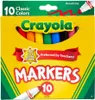 Crayola | Pennarello con punta larga - 10 colori - Atossico Anteprima dell’immagine prodotto 1