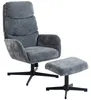 HOMCOM Relaxsessel mit Hocker, Fernsehsessel mit hoher Produktbild-Vorschau 1