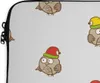 MuchoWow® Laptop Hülle 13 Zoll Eule - Weihnachtsmannmütze - Produktbild-Vorschau 3