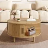 Table basse ronde Merax avec montants verticaux, table de Voir les images du produit 3