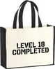 Huuraa Jutetasche Level 18 Completed 21 Liter Black Jute Produktbild-Vorschau 1