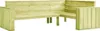 vidaXL Banc d'angle de jardin 239 cm Bois de pin imprégné Voir les images du produit 7