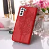 Galaxy S23 Hülle, Schmetterling Prägung Flip Leder Produktbild-Vorschau 4