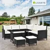 Juskys Polyrattan Lounge Manacor - Sofa, Tisch, Hocker & Produktbild-Vorschau 7