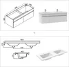 120cm Mineralguss Waschtisch mit Unterschrank Badmöbel Set Produktbild-Vorschau 7