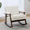 KLAM HOME Schaukelstuhl Mid-Century Schaukelstuhl mit Produktbild-Vorschau 7