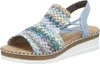Rieker Damen Sandalette Blau/Bunt Voir les images du produit 16