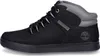 A side view of a black Timberland boot. Produktbild-Vorschau