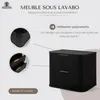 Rodan | Armoire salle de bain - 60 cm | Noir Mat - Bois | Voir les images du produit 2