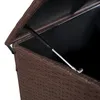 Kissenbox Rattan Braun 138x70x80 cm 582L UV-beständig mit Produktbild-Vorschau 10