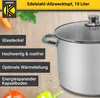 Karl Krüger A26 Allzwecktopf Edelstahl 26 cm, 10 Liter Produktbild-Vorschau 3