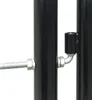 The Living Store Zauntor (Einzeltor) Schwarz 100x125 cm Produktbild-Vorschau 3