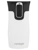 A white Contigo travel mug with a black lid and button. Náhľad obrázku produktu