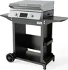 Grillwagen für Elektrogrill, klappbare Seitenablagen, mobil Produktbild-Vorschau 8