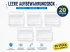 20 mini-boîtes en plastique transparentes avec couvercle Voir les images du produit 2