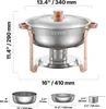 VEVOR Hot Pot Buffet-Speisenwärmer mit 4 großen Behältern Produktbild-Vorschau 10