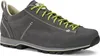 A single grey hiking shoe with green laces is shown against a white background. Produktbild-Vorschau